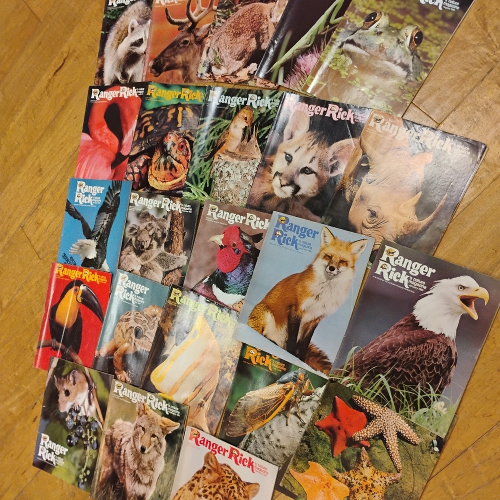 (20) Vintage Ranger Rick's Nature Magazines. From 1980s Through 1980s To 1982s G